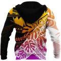 Amazing Polynesian Frangipani Unisex Deluxe Hoodie ML