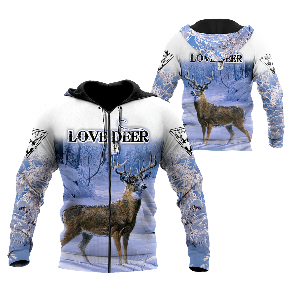 Love Deer 3D All Over Printed Shirts