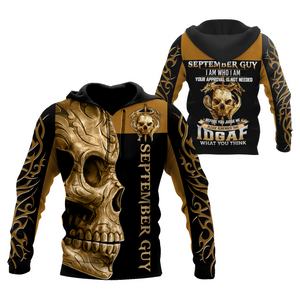 September Guy Skull 3D All Over Printed Shirts For Men and Women