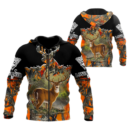 Love Deer 3D All Over Printed Shirts