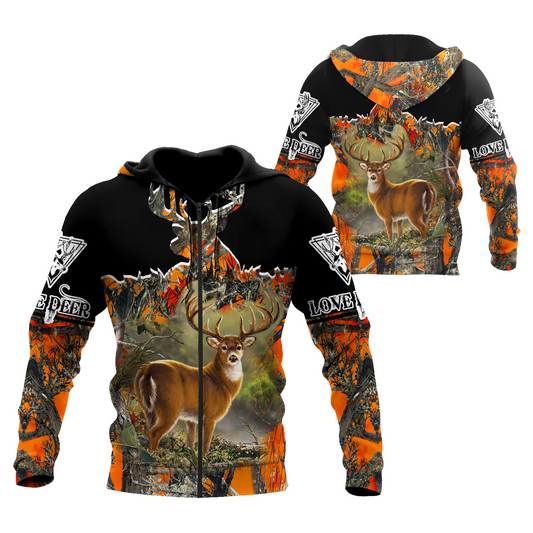 Love Deer 3D All Over Printed Shirts