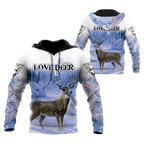 Love Deer 3D All Over Printed Shirts