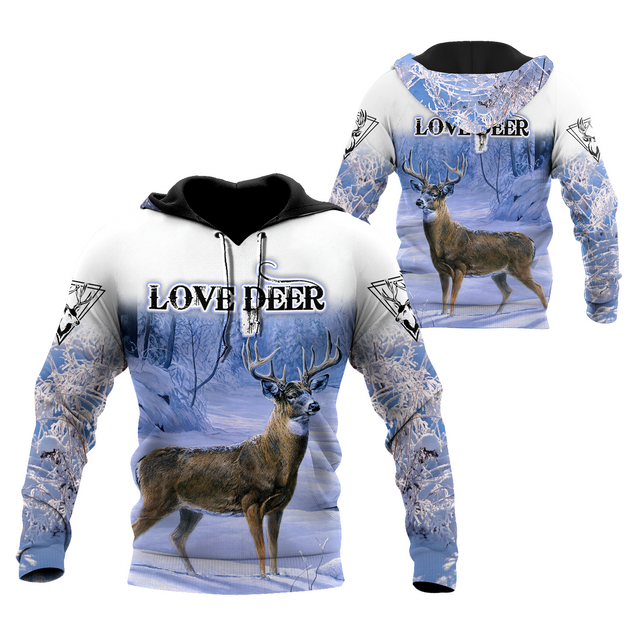 Love Deer 3D All Over Printed Shirts