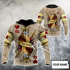 Customize Name Poker King Skull 3D All Over Printed Hoodie Shirts For Men And Women MH09122004ND