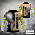 Customize Name Firefighter 3D All Over Printed Hoodie Shirts For Men And Women MH08122004