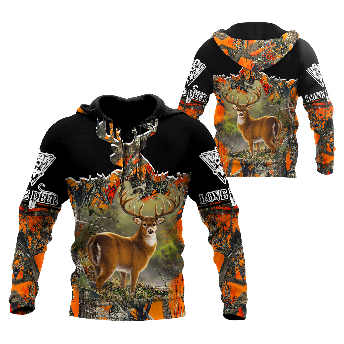 Love Deer 3D All Over Printed Shirts