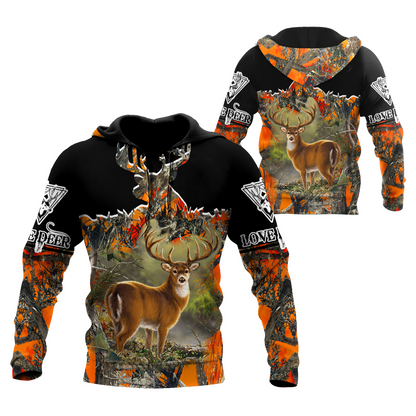 Love Deer 3D All Over Printed Shirts