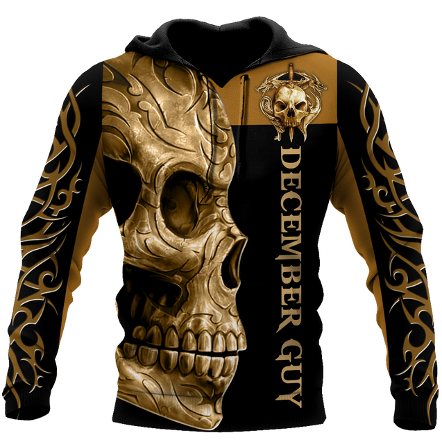 December Guy Skull 3D All Over Printed Shirts For Men and Women