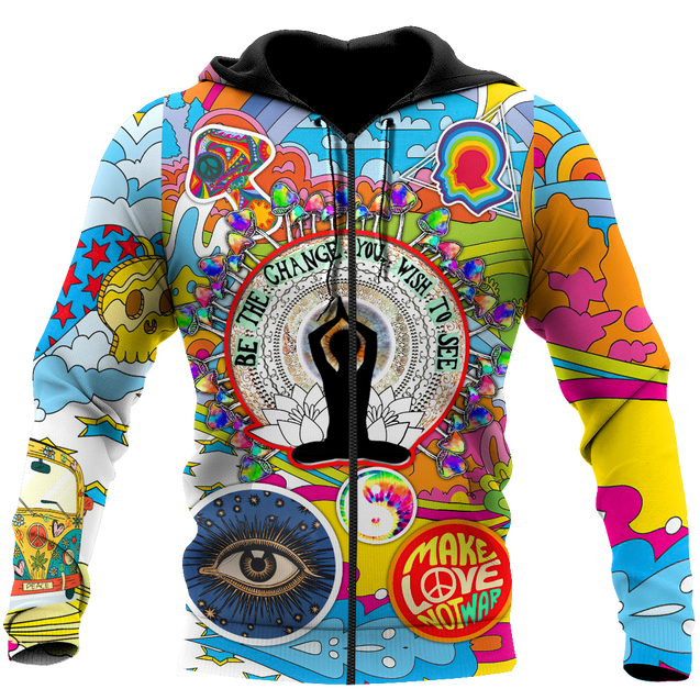 Hippie Art 3D All Over Printed Hoodie Shirts For Men And Women MH09122001HH