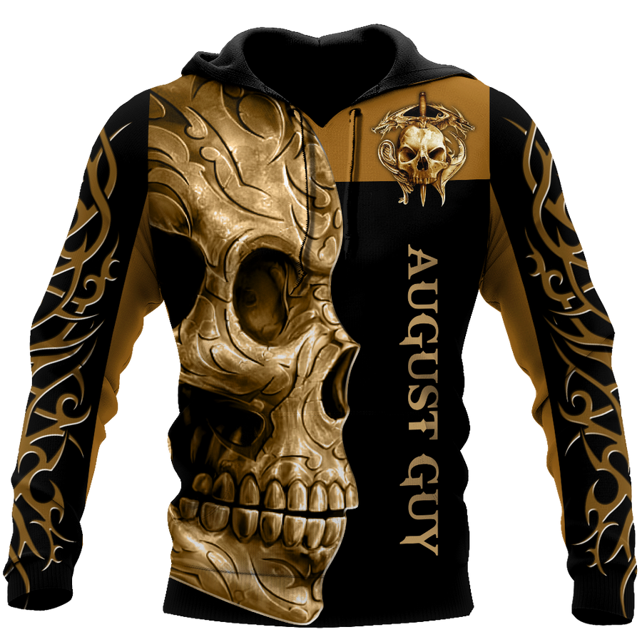 August Guy Skull 3D All Over Printed Shirts For Men and Women