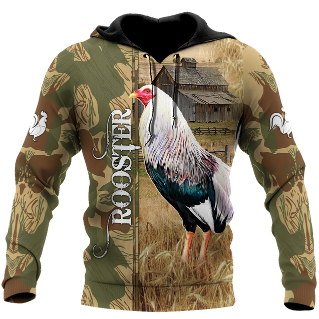 Premium Rooster 3D Printed Unisex Shirts