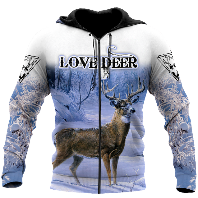 Love Deer 3D All Over Printed Shirts