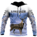 Love Deer 3D All Over Printed Shirts