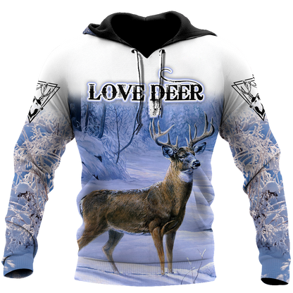 Love Deer 3D All Over Printed Shirts
