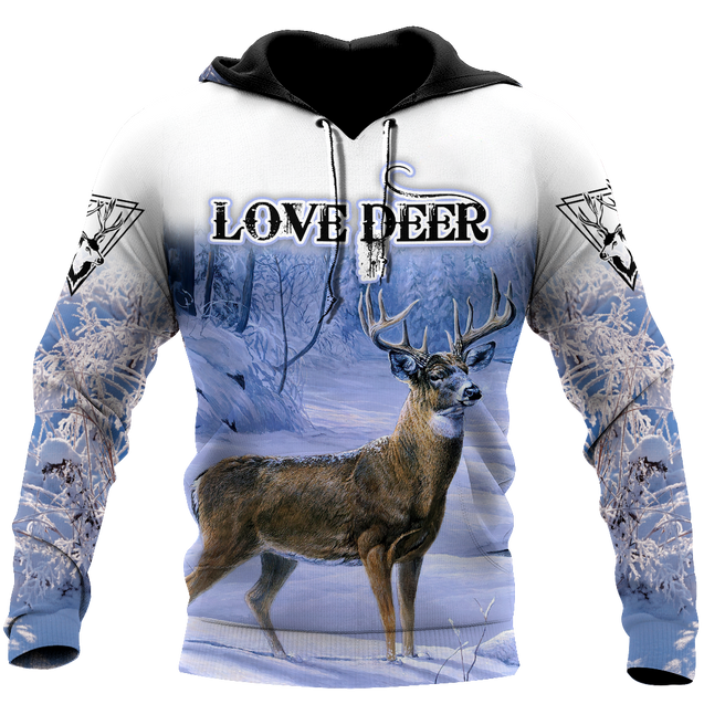 Love Deer 3D All Over Printed Shirts