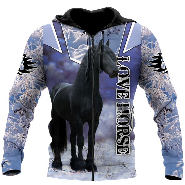 Beautiful Friesian Horse 3D All Over Printed Unisex Shirts MH23122005CL