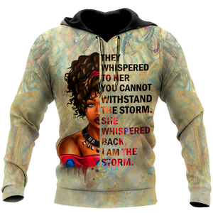 African They Whispered Girl Unisex Deluxe Hoodie ML