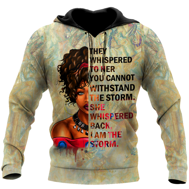 African They Whispered Girl Unisex Deluxe Hoodie ML