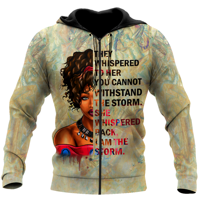 African They Whispered Girl Unisex Deluxe Hoodie ML