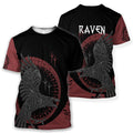 Viking Raven Pullover-ALL OVER PRINT HOODIES-HP Arts-T-Shirt-S-Vibe Cosy™