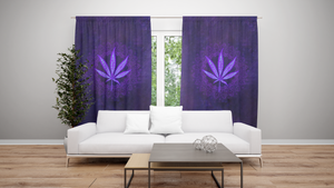 Hippie Purple 420 Window Curtains by SUN AM170422-Curtains-SUN-52'' x 63''-Vibe Cosy™