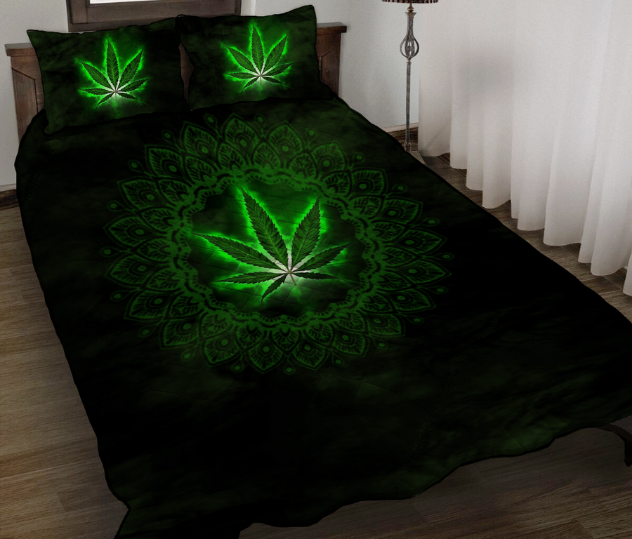 Hippie Green Quilt Bedding Set by SUN AM180422-Quilt-SUN-King-Vibe Cosy™
