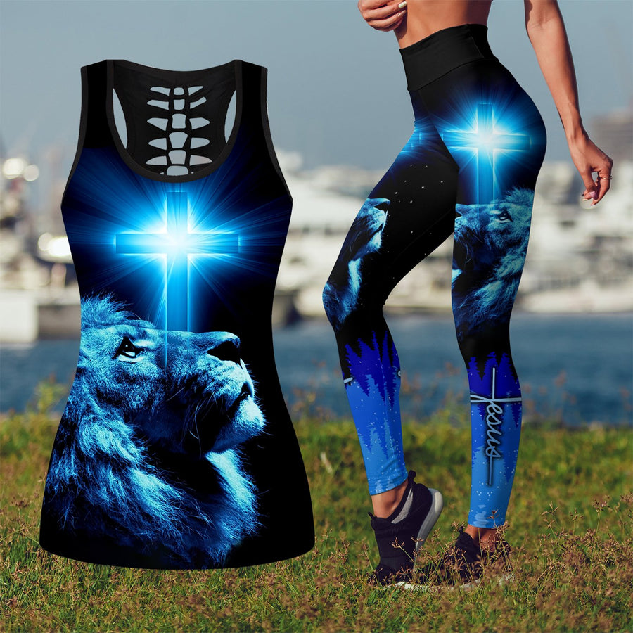 My God-Jesus Combo Tank + Legging AM200401-Apparel-TA-S-S-Vibe Cosy™