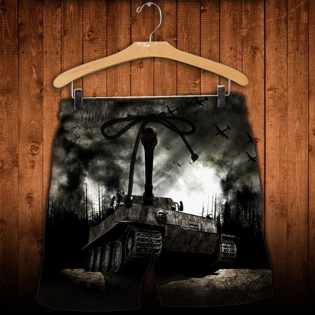 3D All Over Printed Tiger tank T-shirt Hoodie-Apparel-HP Arts-SHORTS-S-Vibe Cosy™