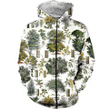3D All Over Printed Vintage Forest Shirts And Shorts SAGK031003-Apparel-HP Arts-ZIPPED HOODIE-S-Vibe Cosy™