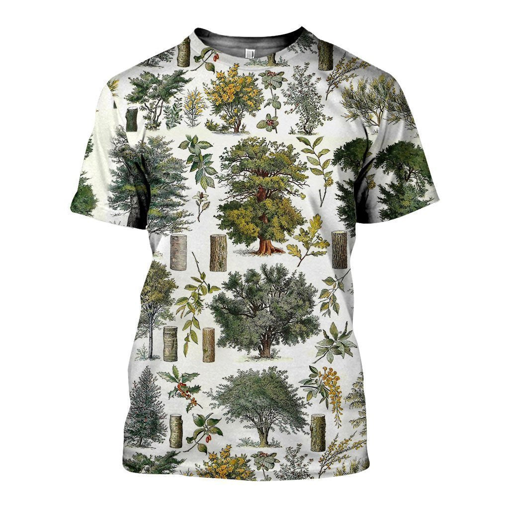 3D All Over Printed Vintage Forest Shirts And Shorts SAGK031003-Apparel-HP Arts-T-Shirt-S-Vibe Cosy™