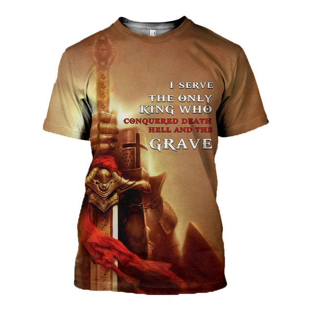 3D All Over Printed A True Knight Templar Shirts and Shorts-Knight Templar-LIASOSO-T-shirt-XS-Vibe Cosy™