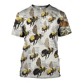 3D All Over Printed Bumble Bees Shirts-Apparel-6teenth World-T-Shirt-S-Vibe Cosy™