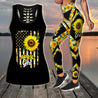 April Girl Sunflower Combo (Legging+Tank) TR1405204S - Amaze Style™-Apparel