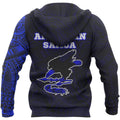 American Samoa In My Heart Polynesian Hoodie Blue PL-Apparel-PL8386-Zipped Hoodie-S-Vibe Cosy™