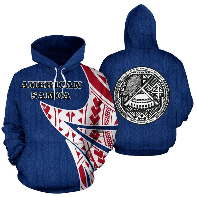American Samoa Polynesian Hoodie - Warrior Style PL-Apparel-PL8386-Hoodie-S-Vibe Cosy™