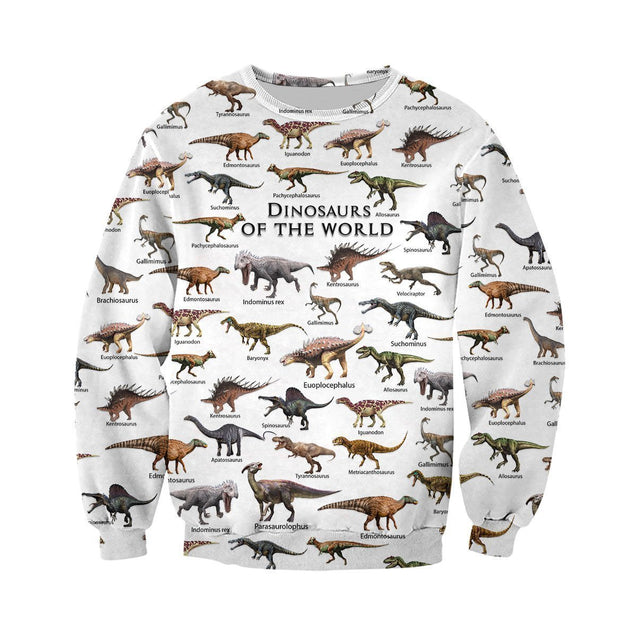 3D All Over Printed Dinosaurs Shirts and Shorts-3D All Over Printed Clothes-HP Arts-Long-sleeved Shirt-XS-Vibe Cosy™