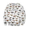 3D All Over Printed Dinosaurs Shirts and Shorts-3D All Over Printed Clothes-HP Arts-Long-sleeved Shirt-XS-Vibe Cosy™