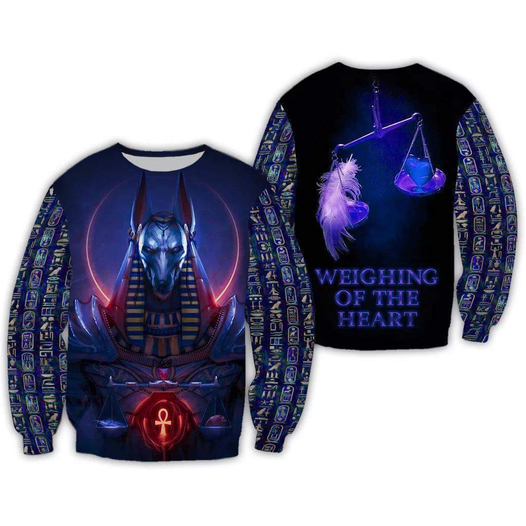 Anubis Blue Nice 3D All Over Printed Clothes HC3106-Apparel-Huyencass-Sweat Shirt-S-Vibe Cosy™