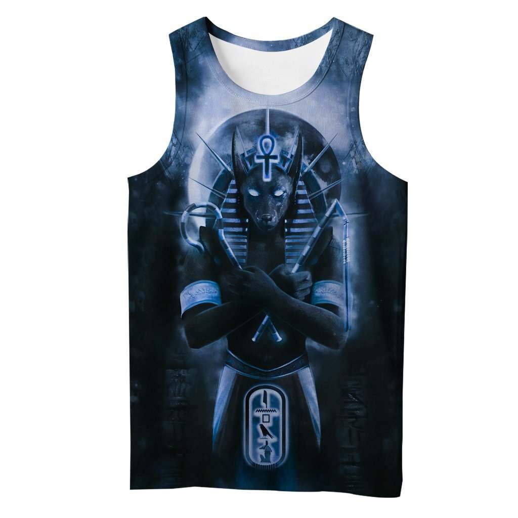HC3107 Anubis Blue 3D All Over Printed Clothes HC3107-Apparel-Huyencass-Tank Top-S-Vibe Cosy™