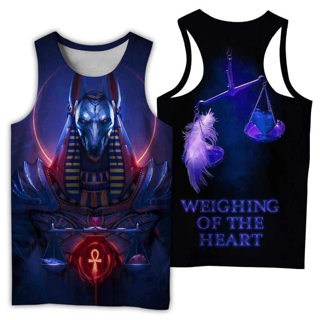 Anubis Blue Nice 3D All Over Printed Clothes HC3106-Apparel-Huyencass-Tank Top-S-Vibe Cosy™