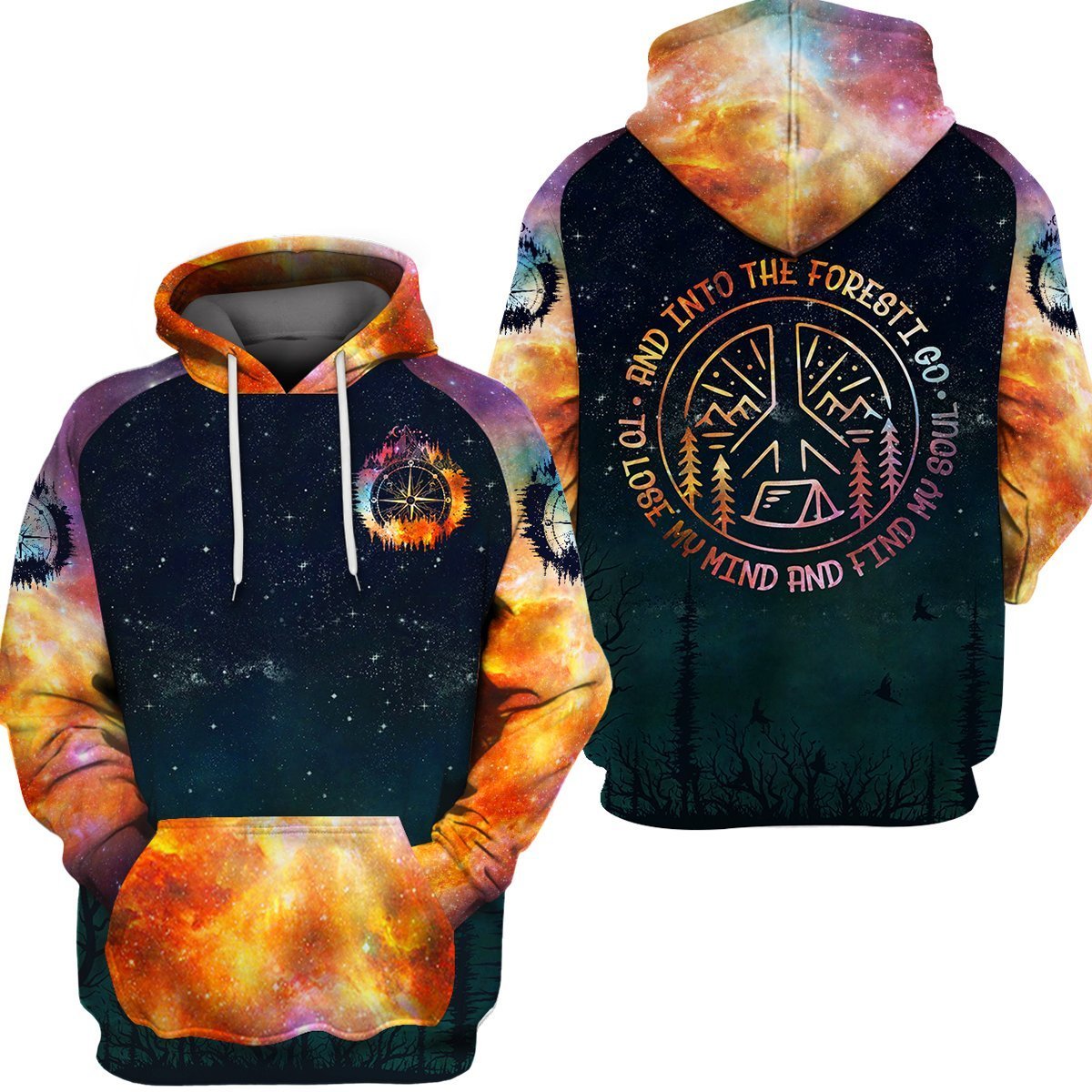 CAMP INTO GALAXY HOODIE HG12820-Apparel-HG-Hoodie-S-Vibe Cosy™