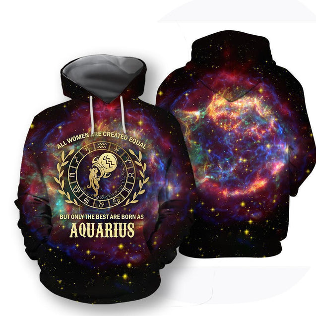 All Over Printed Aquarius Horoscope Hoodie-Apparel-NTH-Hoodies-S-Vibe Cosy™