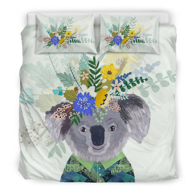 Australia Koala Duvet Cover k7-BEDDING SETS-HP Arts-Bedding Set - Beige - Australia Koala Duvet Cover K2 1-King-Vibe Cosy™