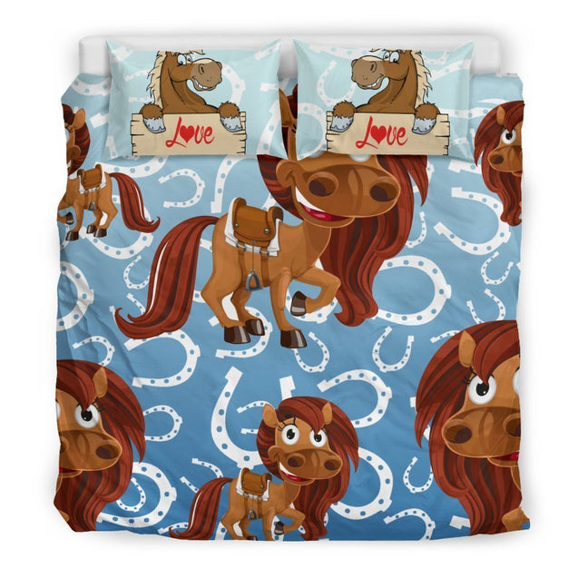 Horse Love Bedding Set-6teenth World™-Bedding Set-King-Vibe Cosy™