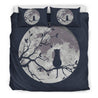 Moon And Cat Bedding Set-6teenth World™-Bedding Set-Twin-Vibe Cosy™