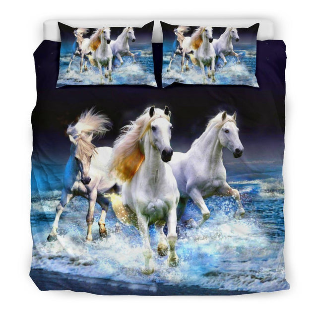 LOVE HORSE - HORSE FAN BEDDING SET-6teenth World™-Bedding Set-US King-Vibe Cosy™