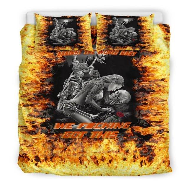 It's you and me against the world bedding sets-6teenth World™-Bedding Set - Black - It's you and me against the world bedding sets-US King-Vibe Cosy™