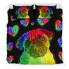 Love Pug Bedding Set for Lovers of Pugs-6teenth World™-Bedding Set-US King-Vibe Cosy™