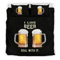 I Love Beer Deal With It Bedding Set-6teenth World™-Bedding Set-US King-Vibe Cosy™