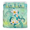 Hawaiian Bedding Set - Hawaii Plumeria Flower - AH-BEDDING SETS-Phaethon-US King-Black-Polyester-Vibe Cosy™